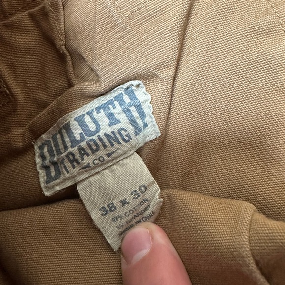 Duluth Trading Co Flex Fire Hose Cargo Pants Men's 38x30 Tan Work Utility - Picture 7 of 10